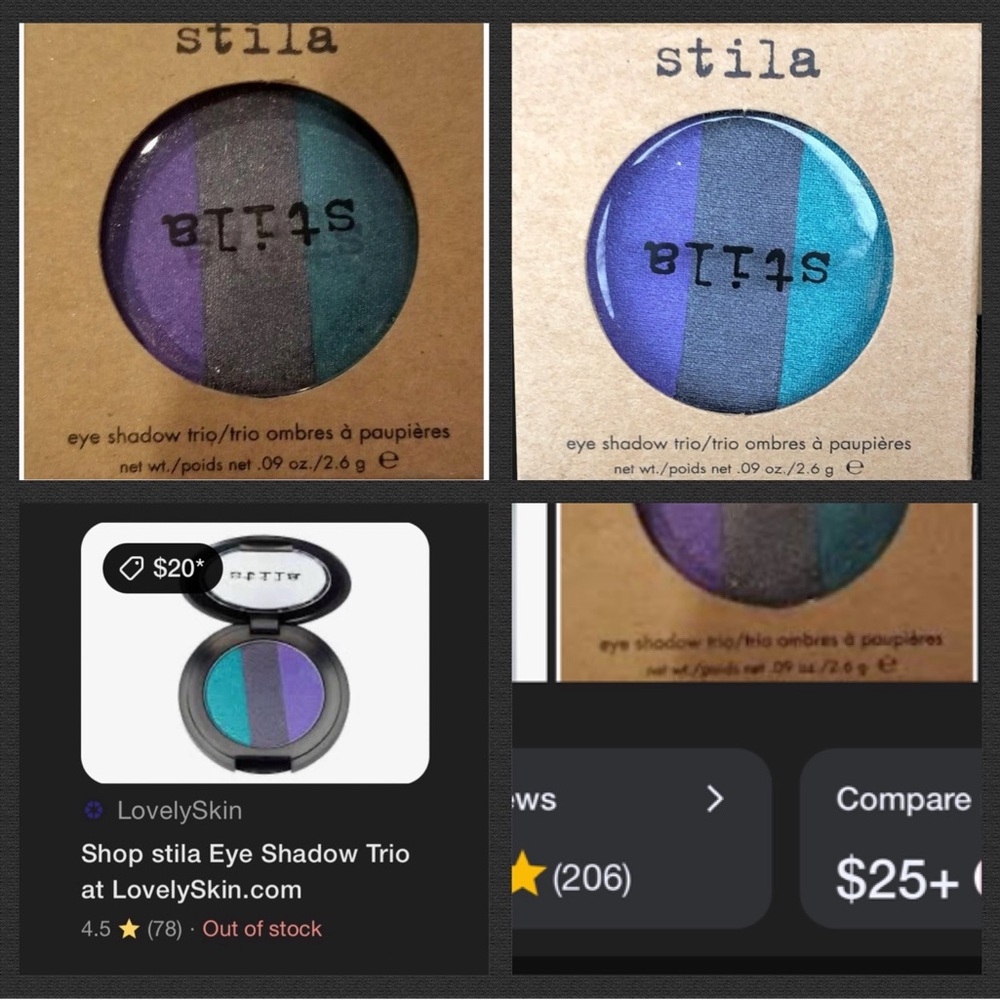 STILA Eye Shadow Trio! “After Hours” Fan favorite! trio ombres à paupières - Picture 4 of 6
